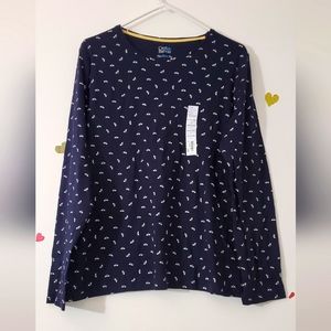 Croft&Barrows blue longsleeve crewneck tee